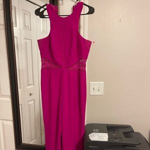 Dark pink romper